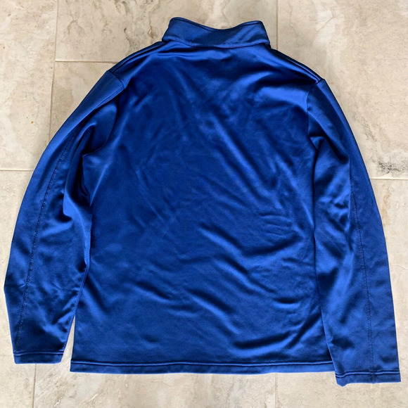 New York Giants NFL Team Quarter Zip Blue Pullover Mens Size XL - Picture 2 of 8